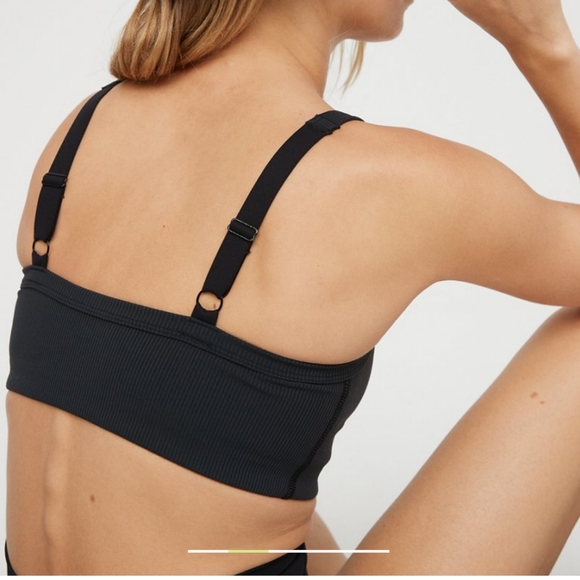 Aerie OFFLINE Ribbed Square Neck Sports Bra - XXL - Picture 4 of 4